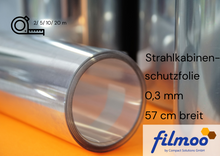 Laden Sie das Bild in den Galerie-Viewer, Strahlkabinenschutzfolie | 57 cm | 0,3 mm | Meterware