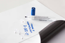 Laden Sie das Bild in den Galerie-Viewer, beschreibbare magnethaftende Whiteboardfolie | Tafelfolie | Meterware | glänzend | matt | weiß | Eisenfolie | Büro | Moderation | Seminarraum