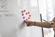 Laden Sie das Bild in den Galerie-Viewer, beschreibbare magnethaftende Whiteboardfolie | Tafelfolie | Meterware | glänzend | matt | weiß | Eisenfolie | Büro | Moderation | Seminarraum