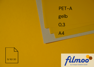 PET-A | A4 | 0,3 mm | Gelb | Thermoform