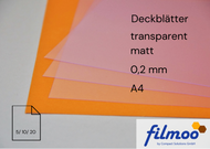 Deckblätter | A4 | 0,2 mm | transparent | matt