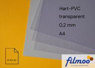 Hart-PVC | A4 | 0,2 mm | transparent | Bastelfolie