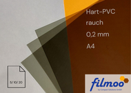 Hart-PVC | A4 | 0,2 mm | rauch | Bastelfolie