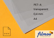 PET-A | A4 | 0,4 mm | transparent | Thermoform