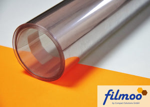 PET-A | Meterware | 0,4 mm | 50 cm | transparent | Tiefziehfolie | Thermoform
