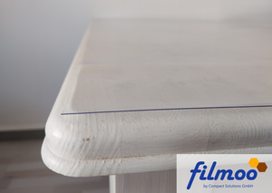 Weich-PVC | 0,3 mm | Tischfolie | Schreibtischunterlage | Vibrationsschutz | Napfunterlage